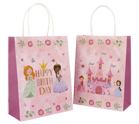Folat Pretty Princess Uitdeelzakjes 20x27cm | 6 stuks Folat Pretty Princess Uitdeelzakjes 20x27cm | 6 stuks