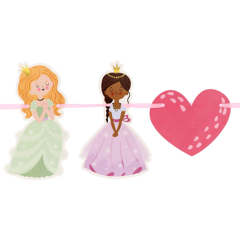 Folat Pretty Princess Happy Birthday Letterslinger 1,5mtr | 2-delig Folat Pretty Princess Happy Birthday Letterslinger 1,5mtr | 2-delig