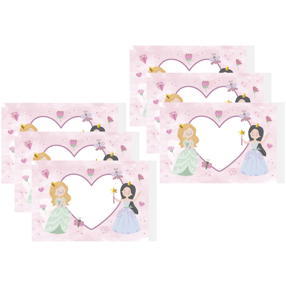 Folat Pretty Princess Bellenblaas Stickers | 6 stuks Folat Pretty Princess Bellenblaas Stickers | 6 stuks