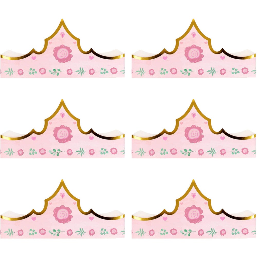 Folat Pretty Princess Princess Crowns 10x60cm | 6 pieces