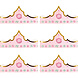 Folat Couronnes de princesse Pretty Princess 10x60cm | 6 pièces