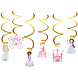 Folat Pretty Princess Hanging Decoration Swirls 60cm | 6 pieces
