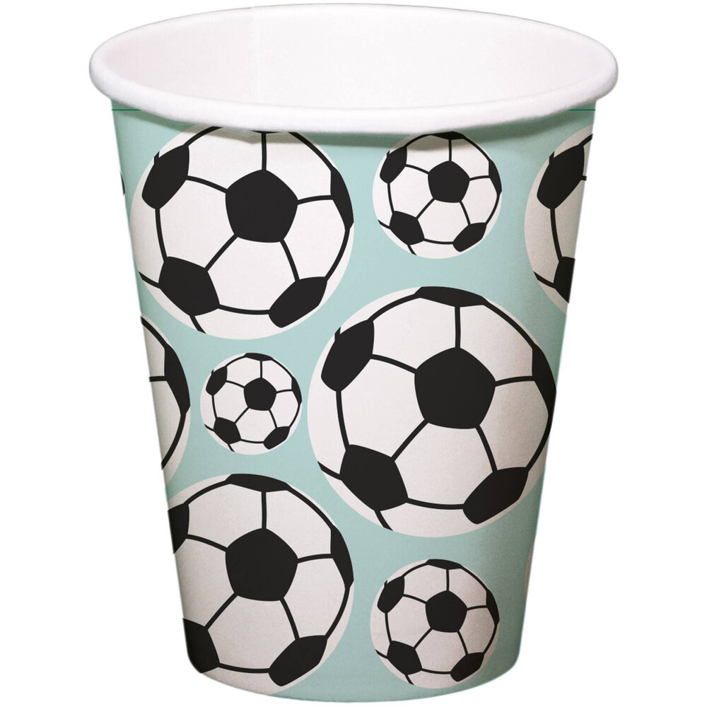 Folat Gobelets de football fantastiques 250 ml | 8 pièces