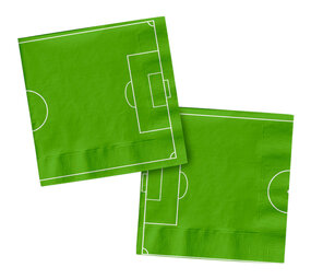 Folat Fantastische Fußball-Servietten 33x33cm | 20 Stück