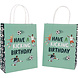 Folat Fantastische Fußball-Partytüten 20x27cm | 6 Stück