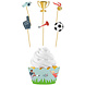 Folat Fantastic Football Cupcake Decoration Set | 6 pieces