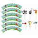 Folat Fantastisches Fußball-Cupcake-Dekorationsset | 6-teilig