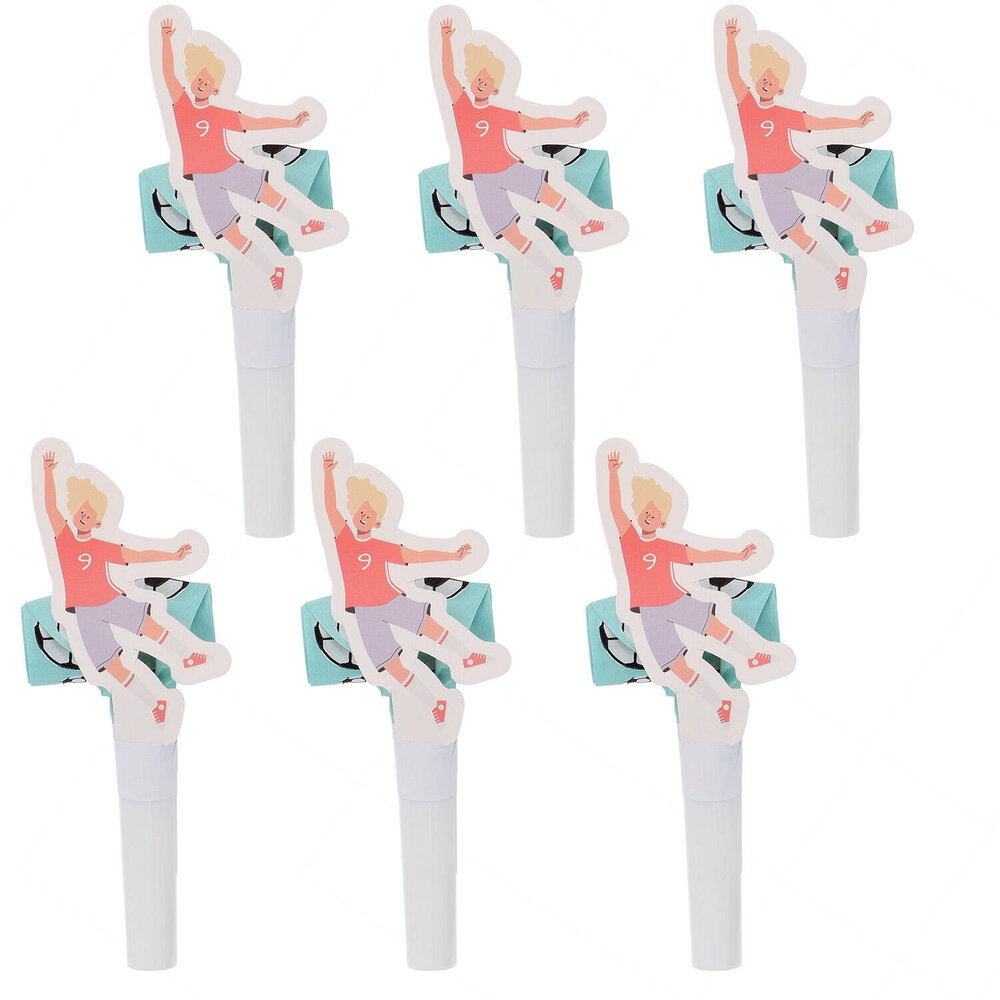 Folat Fantastische Fußball-Rollzungen 28 cm | 6 Stück