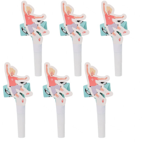 Folat Fantastische Fußball-Rollzungen 28 cm | 6 Stück