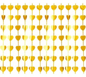 Godan Türvorhang Goldene Herzen 100x200cm | pro Stück