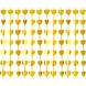 Godan Rideau de porte Cœurs dorés 100 x 200 cm | à l'unité