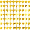 Godan Rideau de porte Cœurs dorés 100 x 200 cm | à l'unité
