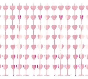 Godan Rideau de porte à cœurs roses 100 x 200 cm | à l'unité