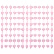 Godan Rideau de porte rose clair à cœurs 100 x 200 cm | à l'unité