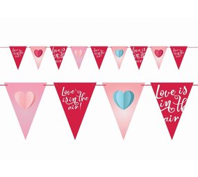 Godan Flaggengirlande „Liebe liegt in der Luft“ 270 cm | pro Stück