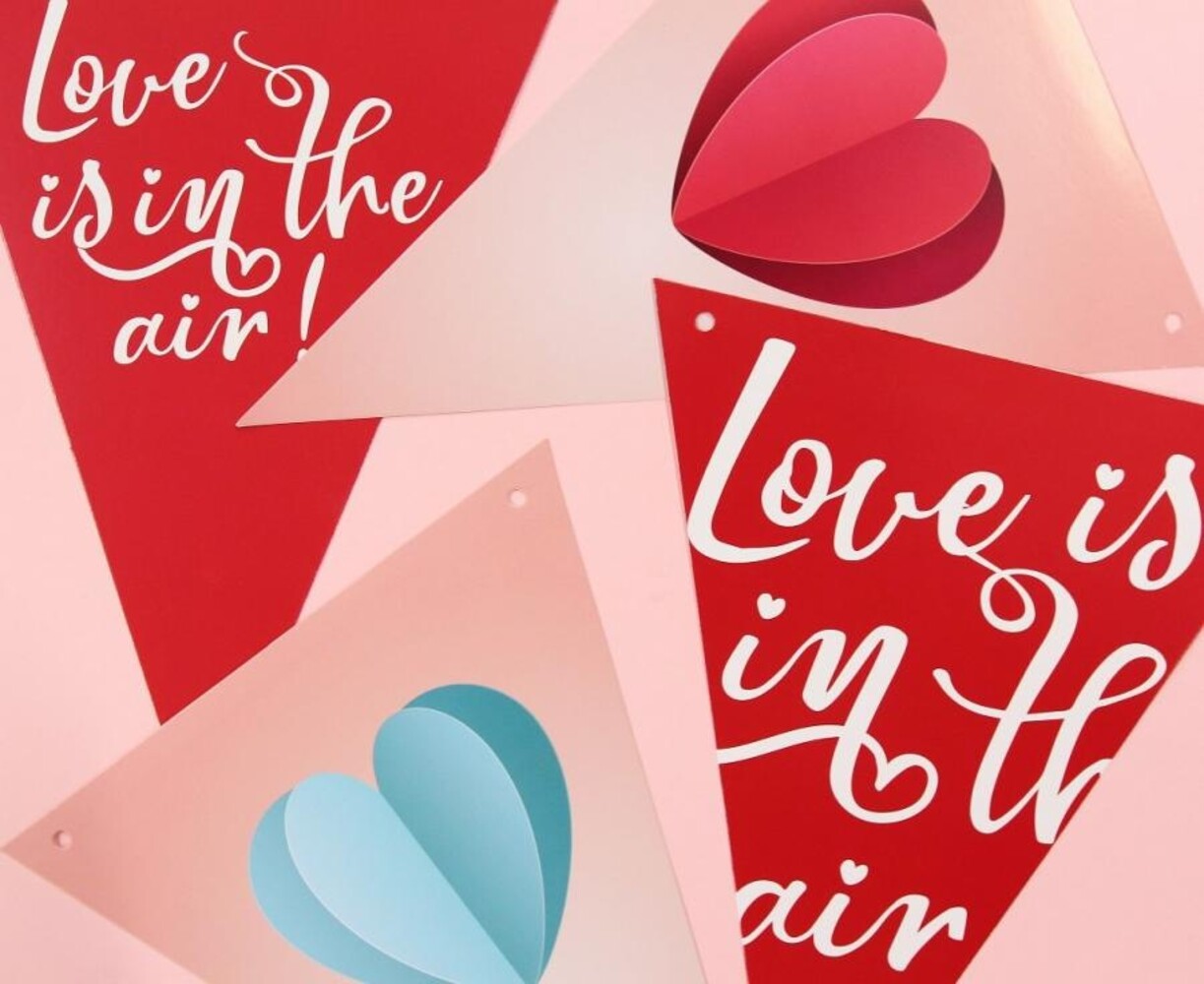 Godan Flag Garland "Love is in the air" 270cm | per piece