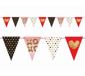 Godan Flaggengirlande „XoXo“ 270 cm | pro Stück