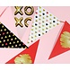 Godan Flaggengirlande „XoXo“ 270 cm | pro Stück