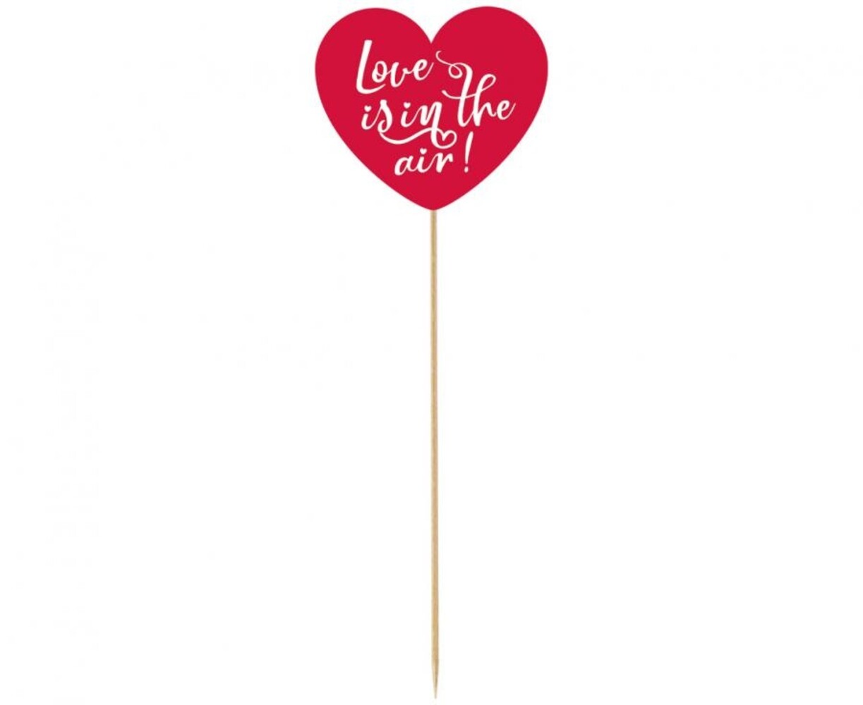 Godan "Love is in the air" Heart pick 10x30cm | per piece
