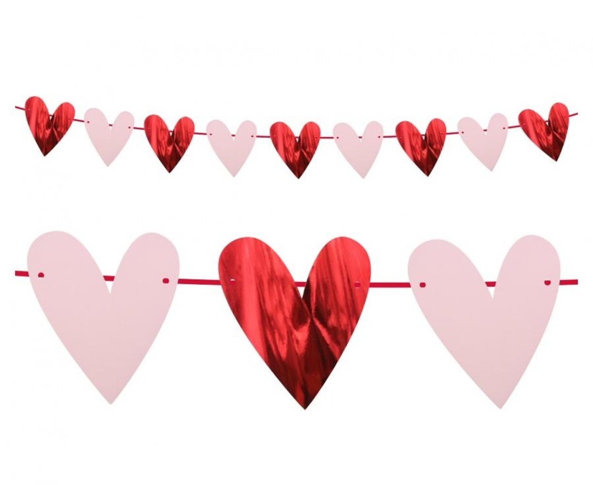 Godan Heart Flag Garland 200cm | per piece