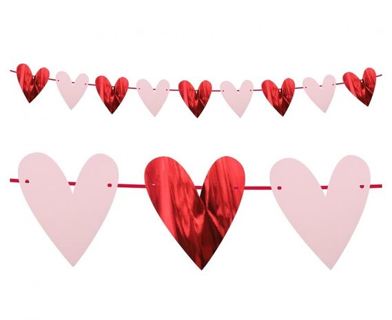 Godan Heart Flag Garland 200cm | per piece