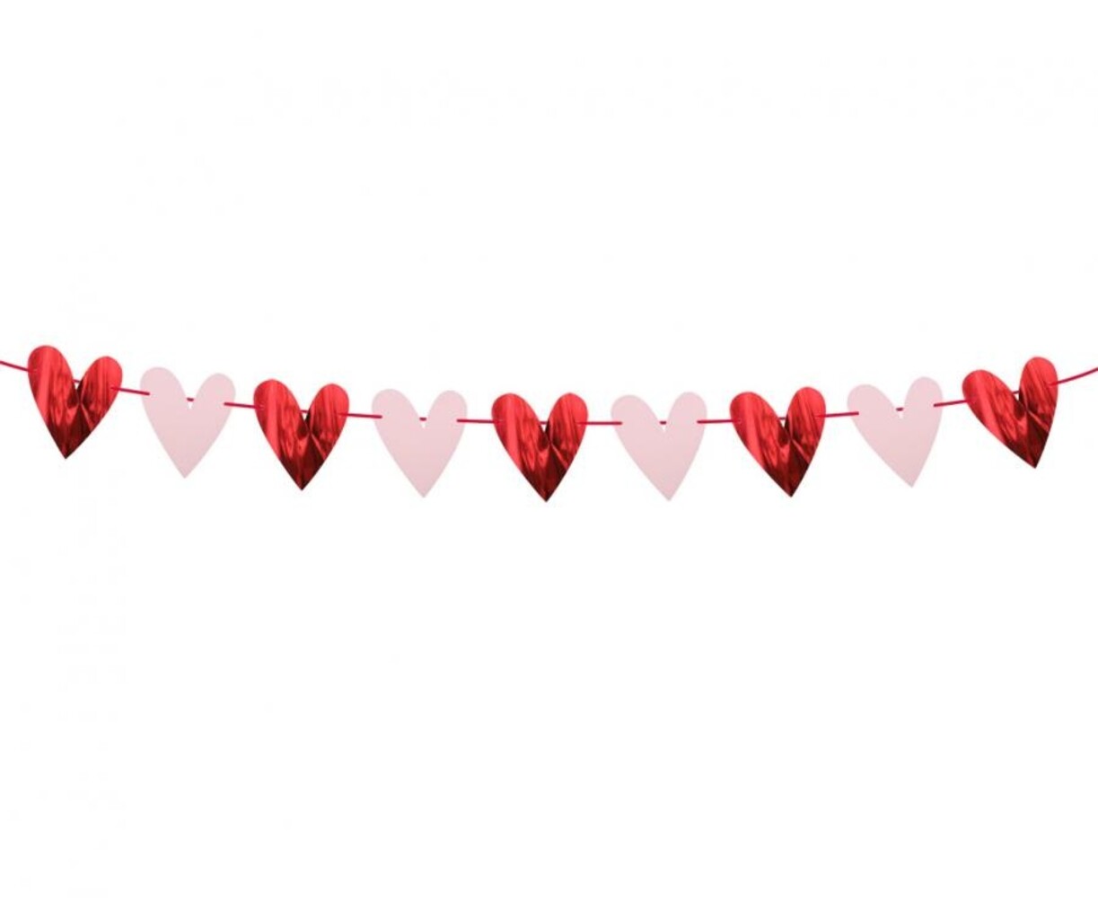 Godan Heart Flag Garland 200cm | per piece