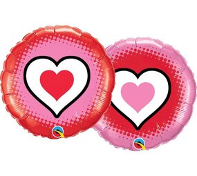 Qualatex Only Hearts Foil Balloon 45cm | per piece