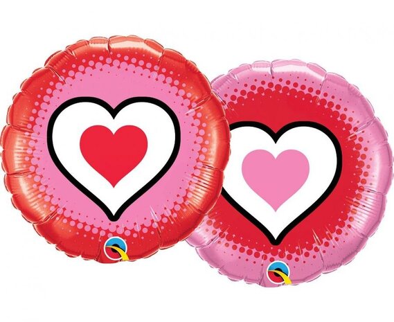 Qualatex Ballon en aluminium Only Hearts 45 cm | à l'unité