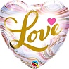 Qualatex Ballon en aluminium en forme de cœur « Love » 45 cm | à l'unité Qualatex Ballon en aluminium en forme de cœur « Love » 45 cm | à l'unité