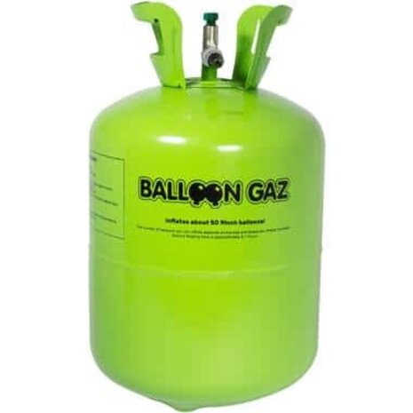 BalloonGaz Helium Tank with 50 Balloons and Ribbon