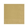 Unique Party Serviettes dorées 25x25cm | 20 pièces Unique Party Serviettes dorées 25x25cm | 20 pièces