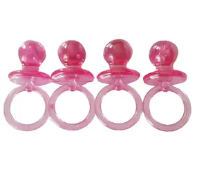 Unique Party Rosa Babyschnuller | 4 Stück
