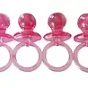 Unique Party Sucettes roses pour bébé | 4 pièces Unique Party Sucettes roses pour bébé | 4 pièces