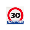 Paper Dreams Verkeersbord 30 jaar Party Time Servetten 33x33cm | 16 stuks Paper Dreams Verkeersbord 30 jaar Party Time Servetten 33x33cm | 16 stuks