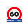 Paper Dreams Traffic Sign 60 Years Party Time Napkins 33x33cm | 16 pieces Paper Dreams Traffic Sign 60 Years Party Time Napkins 33x33cm | 16 pieces