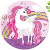 Procos Party Unicorn Rainbow Colors Borden 23cm | 8 stuks Procos Party Unicorn Rainbow Colors Borden 23cm | 8 stuks