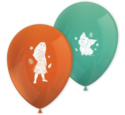 Procos Party Ballons Vaiana Sailing Spirit 28 cm | 8 pièces