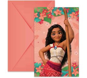 Procos Party Invitations Vaiana Esprit Voilier | 6 pièces