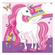 Procos Party Unicorn Rainbow Colors Napkins 33x33cm | 20 pieces