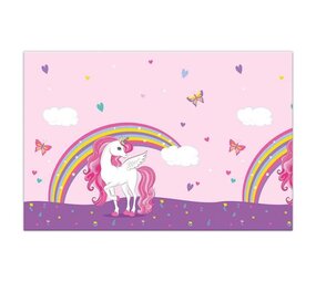 Procos Party Tischdecke „Einhorn Regenbogenfarben“ 120 x 180 cm | pro Stück