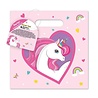 Procos Party Einhorn-Partytüten in Regenbogenfarben, 22 x 22 cm | 4 Stück