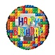 Kaleidoscope Lego Happy Birthday Folienballon 45 cm | pro Stück