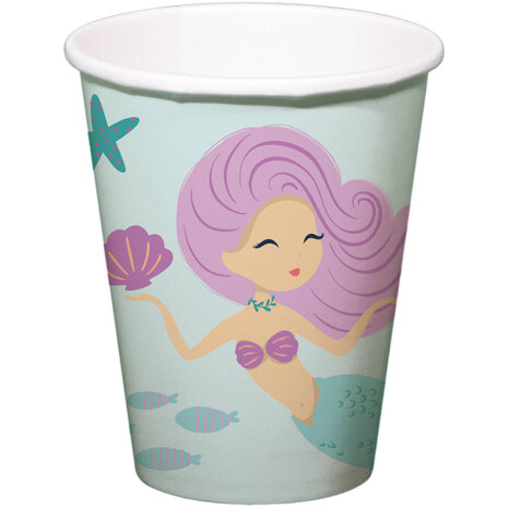 Folat Mermaid Magic Cups 250ml | 8 pieces