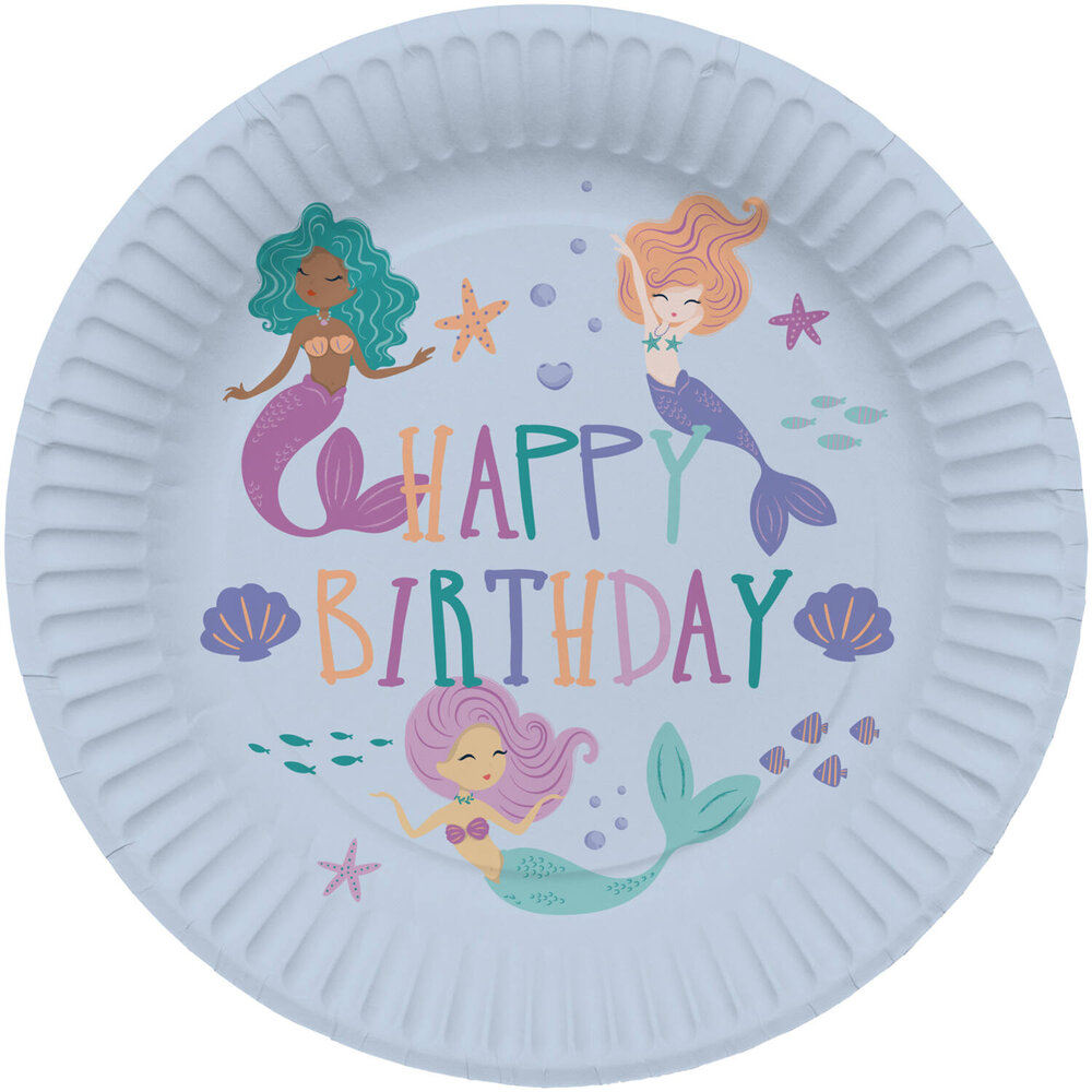 Folat Mermaid Magic Plates 23cm | 8 pieces