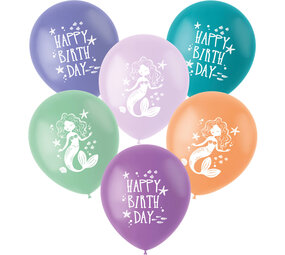 Folat Mermaid Magic Ballonnen 33cm | 6 stuks Folat Mermaid Magic Ballonnen 33cm | 6 stuks
