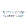 Folat Mermaid Magic Happy Birthday Letter Garland 1.5mtr | 2-piece Folat Mermaid Magic Happy Birthday Letter Garland 1.5mtr | 2-piece