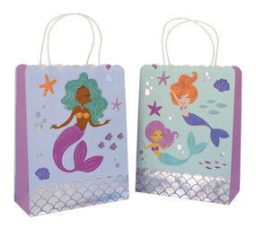 Folat Meerjungfrauen-Zauber-Partytüten 20x27cm | 6 Stück