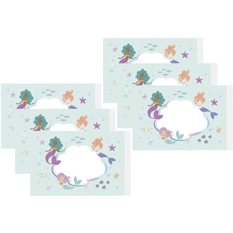 Folat Mermaid Magic Bellenblaas Stickers | 6 stuks Folat Mermaid Magic Bellenblaas Stickers | 6 stuks