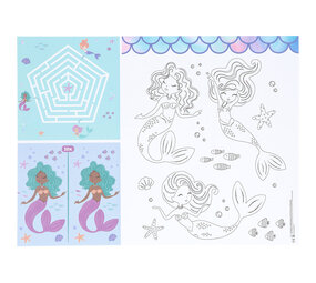 Folat Mermaid Magic Placemats Coloring Pages | 6 pieces