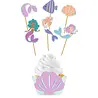 Folat Mermaid Magic Cupcake Decoratie Set | 6 stuks